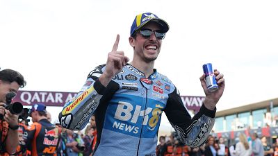 �lex M�rquez supera en un vibrante duelo a Pedro Acosta y gana la carrera al sprint del GP de Portugal