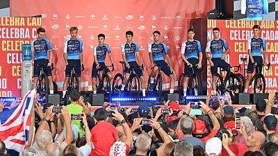 El equipo Israel Premier Tech en la Vuelta 2025