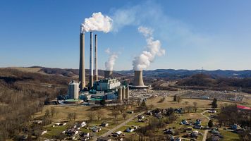 Planta de carbn en Estados Unidos, donde las emisiones han aumentado casi un 2% este ao
