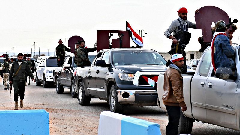 Las milicias de Asad entran en Afrín para ayudar a los kurdos bajo el fuego de los bombardeos de Turquía