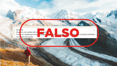 No se ha encontrado una calzada romana en Suiza tras el deshielo de un glaciar, es falso