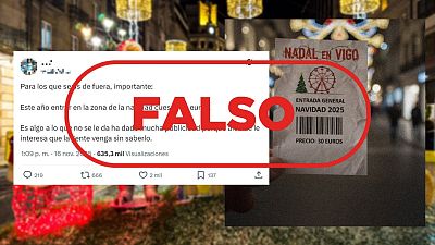 Vigo no cobra 30 euros por ver sus luces de Navidad, esta entrada est creada con IA