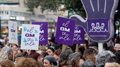 Manifestación de la Coordinadora Feminista de Valencia por el 8M