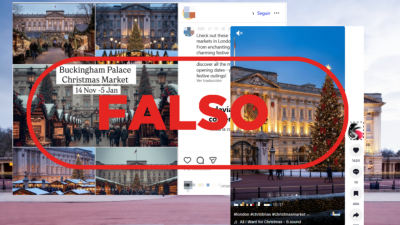 Turistas guiados por la IA: acuden a Buckingham por un mercado navideo inexistente