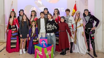 Gonzalo Pinillos, representante de España en Eurovisión Junior 2025, en la embajada de Georgia