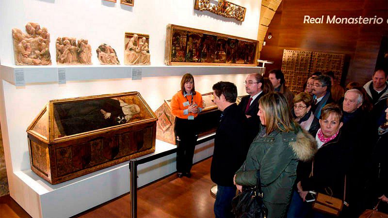 El Monasterio de Sijena expone las 44 obras incautadas al Museo de Lleida hace dos meses