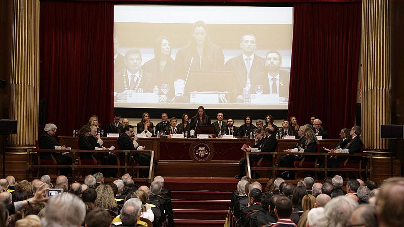 La cúpula judicial catalana planta a Torrent al hablar de "presos políticos" en un acto ante Catalá
