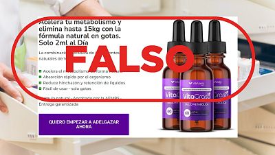 Estas gotas no son un medicamento y no hay garantas de que sirvan para adelgazar "hasta 15 kilos"