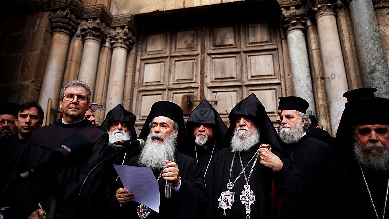 La iglesia del Santo Sepulcro de Jerusalén cierra sus puertas de forma indefinida para protestar contra un nuevo impuesto