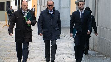 El exdirectivo de Acciona, Justo Vicente Pelegrini, a su llegada al Tribunal Supremo