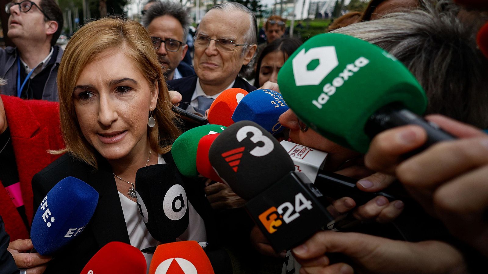 La exconsellera de Justicia e Interior del Gobierno valenciano Salom� Pradas, en una imagen de archivo llegadando a los juzgados para declarar como investigada en la causa judicial por la gesti�n de la dana.