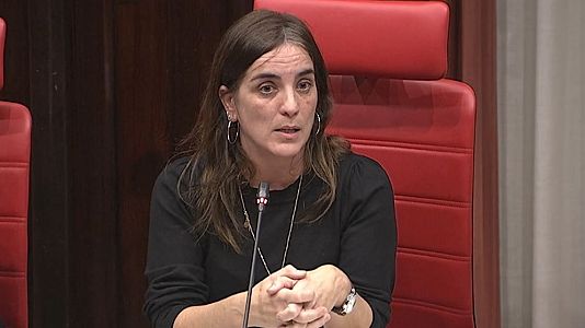 La consellera de Investigaci�n y Universidades del Govern de Catalunya, N�ria Montserrat, en la comparecencia sobre el caso Flecha-CREA.