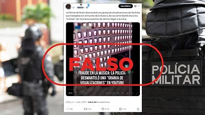 No es una "granja de visualizaciones de YouTube" desmantelada por la Polic�a de Brasil, es falso