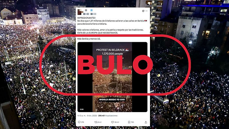 No es una manifestaci�n actual por el cristianismo en Serbia, es una protesta contra el Gobierno en marzo