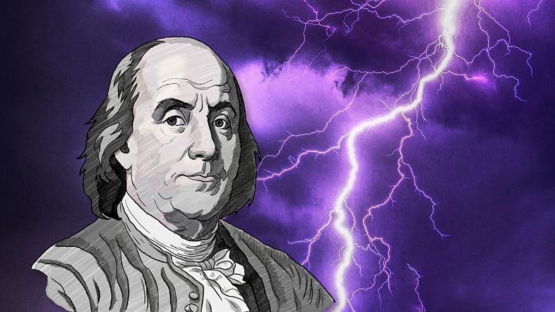 Benjamin Franklin, su otra faceta: el "pescador de rayos" fascinado con la electricidad