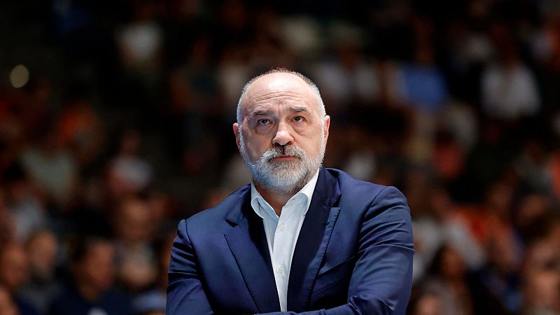 Pablo Laso durante un partido de Baskonia en 2025