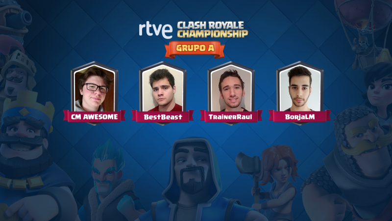 Así se preparan BestBeast, BorjaLM, CM AWESOME y TrainerRaul para pasar a la final de RTVE Clash Royale