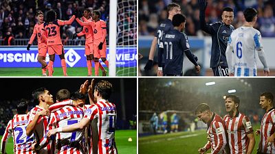 Bar�a, Madrid, Atl�tico y Athletic se medir�n a rivales de menor categor�a.