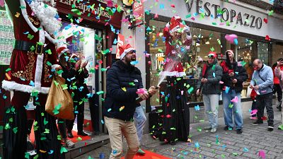 Las mejores im�genes del sorteo de la Loter�a de Navidad 2025