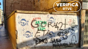 As� fue el bulo de la pintada de "Gora ETA" en Miranda de Ebro