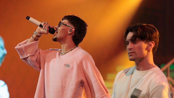 Abraham Mateo, en una actuaci�n de la gala en RTVE