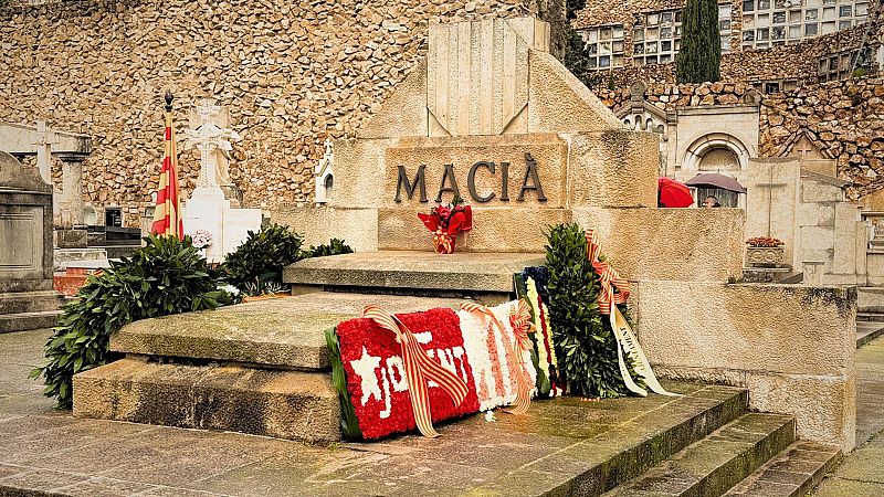 Els partits catalans critiquen el rei a l'ofrena a Francesc Maci�