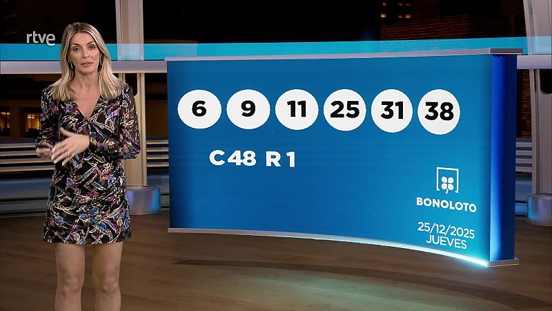 Sorteo de la BonoLoto, Primitiva y Lotería Nacional del jueves 25 de diciembre