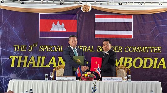 Tailandia y Camboya acuerdan un alto el fuego en la frontera tras 20 d�as de hostilidades