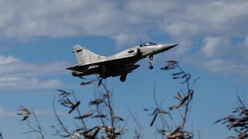 Un avi�n de combate Mirage 2000 de la Fuerza A�rea de Taiw�n.