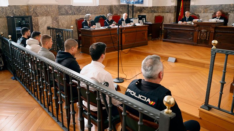 Imagen de los condenados durante la vista de apelaci�n contra la sentencia