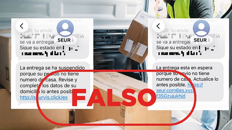 SEUR no alerta por SMS de una entrega "en espera o suspendida", es un fraude