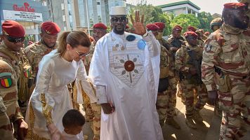 El presidente de Guinea, el general Mamadi Doumbouya