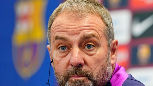 Hansi Flick confirma a Lamine y Olmo ante el Espanyol y ve "centrado" a Joan Garc�a para el derbi