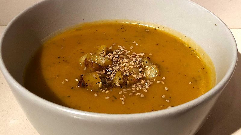 Recepta de crema de carabassa i moniato rostits, la preferida d'Ada Parellada