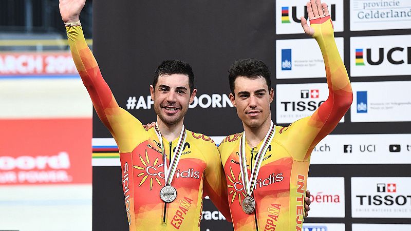 Los españoles Mora y Torres se cuelgan la plata mundial en Madison