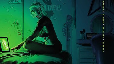 Detalle de la portada de 'w0rldtr33' (Norma)