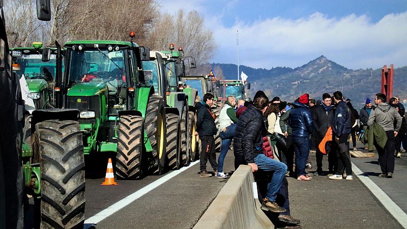 Segona jornada de mobilitzacions dels pagesos contra l'acord UE-Mercosur
