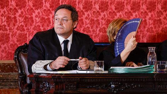 El ex fiscal general del Estado Alvaro Garc�a Ortiz, en una imagen durante el juicio contra �l en el Tribunal Supremo.