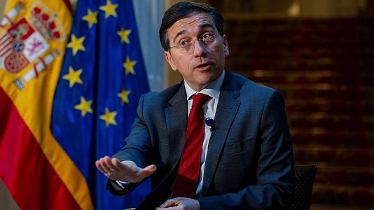 El ministro de Asuntos Exteriores, Jos� Manuel Albares, en una entrevista