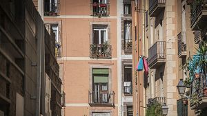 Balcons d'un carrer de Barcelona