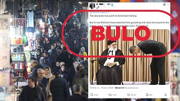 Esta foto de Barack Obama con el ayatol� Jamenei es un montaje