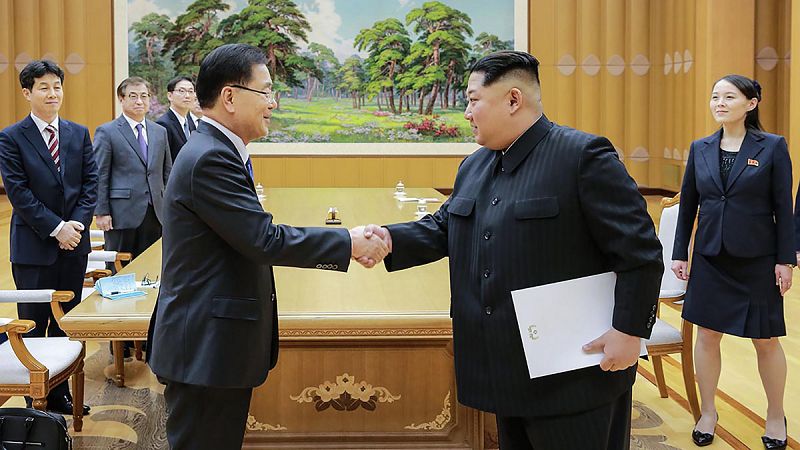 Corea del Norte celebrará una cumbre histórica con el Sur en abril dispuesto a suspender su programa nuclear