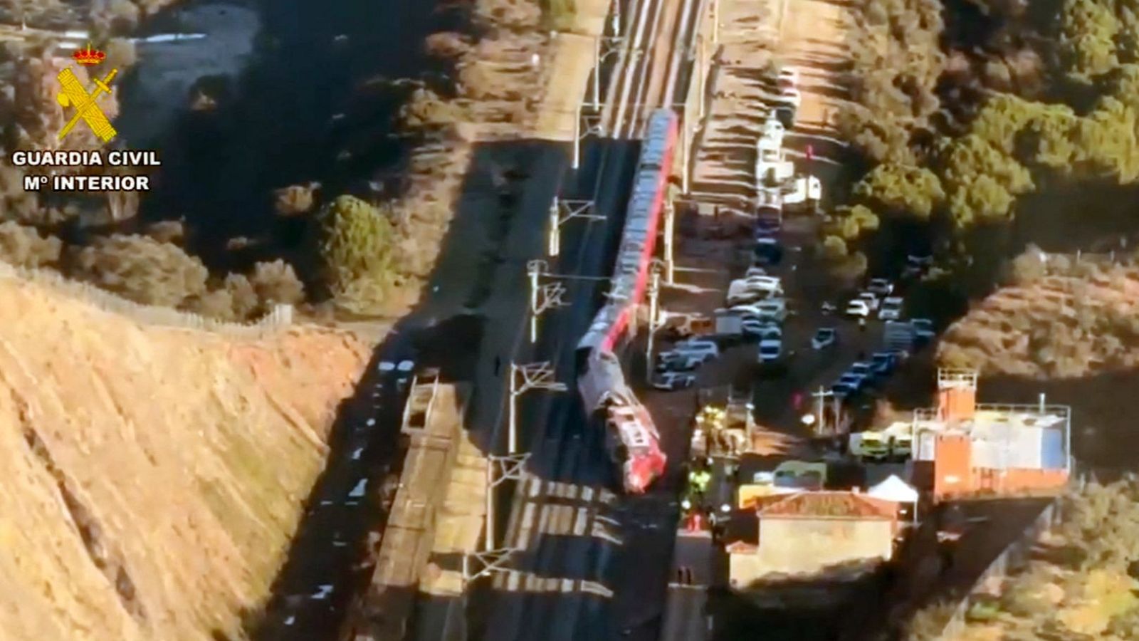 Imagen del accidente ferroviario en Adamuz, C�rdoba