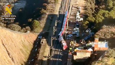 Imagen del accidente ferroviario en Adamuz, C�rdoba