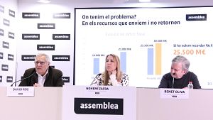 Roda de premsa de l'ANC sobre el nou model de finan�ament