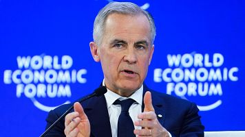 El primer ministro de Canad� en Davos, Mark Carney