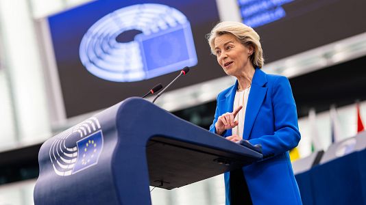 Von der Leyen supera su cuarta moci�n de censura en siete meses ante el Parlamento Europeo