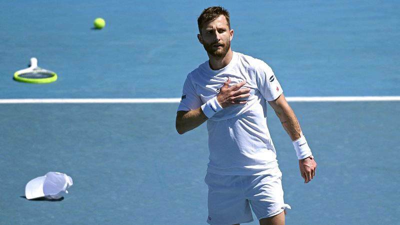El franc�s Corentin Moutet, un tenista pol�mico que reta a Carlos Alcaraz en Australia: "Ser� divertido"