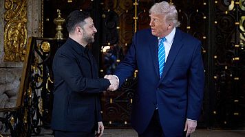 Zelenski y Trump en Davos