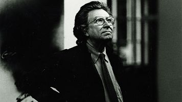 Antoni T�pies en el estudio Stoob de St. Gallen, 1993